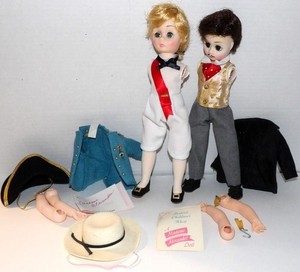 Madame Alexander Dolls 12" LORD NELSON 1336 and RHETT 1380 Lot #319
