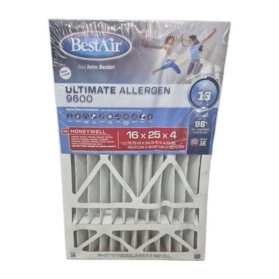 BestAir 16 in. H x 25 in. W x 4 in. D 13 MERV Air Filter Read Description 