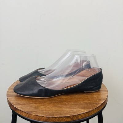 Corso Como Black Leather Flats Women s Size 8.5