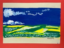 Vincent van Gogh Drawing on paper (Handmade) signed and stamped