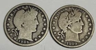 VG 1906-O + 1909-O Barber Half Dollars (all original), Very Good U.S. Silver Set