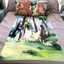 Maurice Sendak Little Bear Children’s Fleece Throw Blanket 32” x 48” ~ NEW