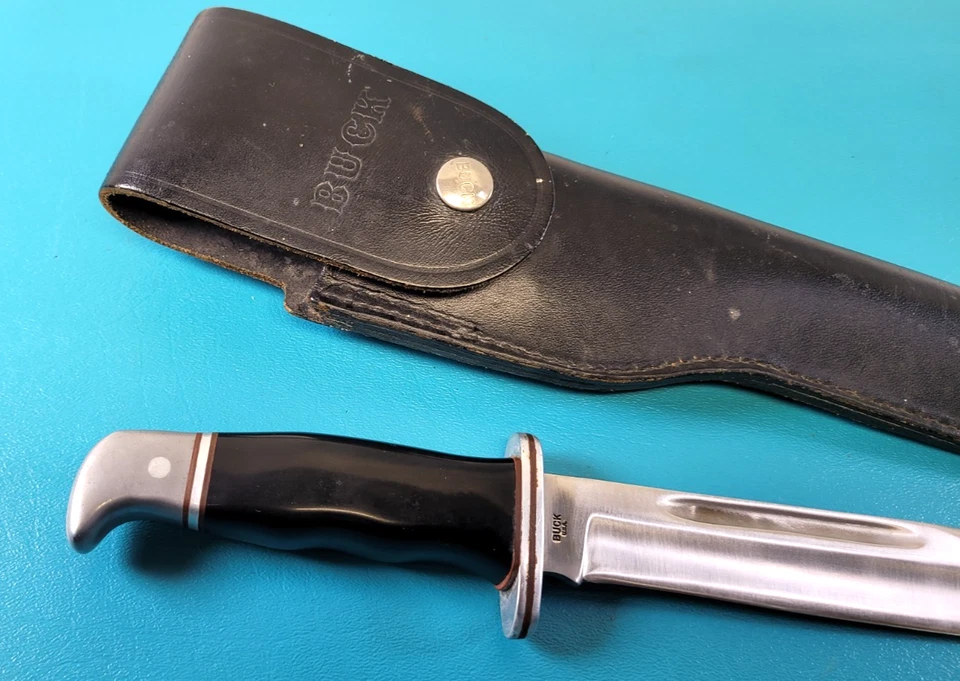 Vintage Buck 120 General Hunting Knife Pre Code + Sheath c. 1967-1972 TR628 - Image 4 of 4