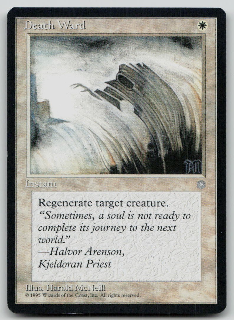 Death Ward [Ice Age - 19] Lightly Played Common Magic