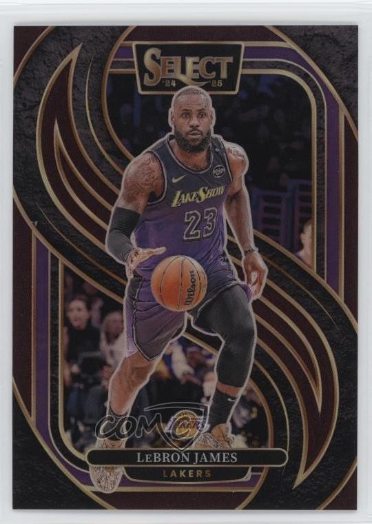 2024-25 Panini Select Premier Level Maroon Prizm /175 LeBron James #111 1da