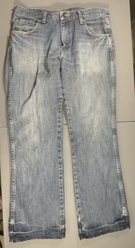 Vintage Wrangler Boot Cut Denim Blue Jeans Men’s size 32x30 Workwear - Picture 5 of 24