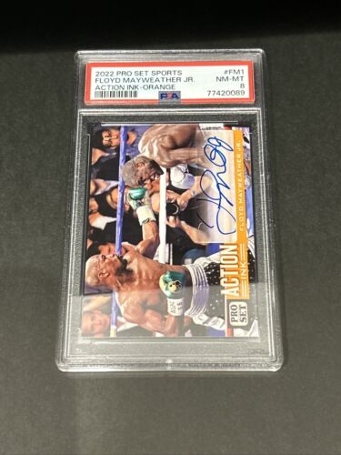 2022 LEAF PRO SET FLOYD MAYWEATHER JR #AI-FM1 ACTION INK AUTO 2/8 Limited - Picture 3 of 6