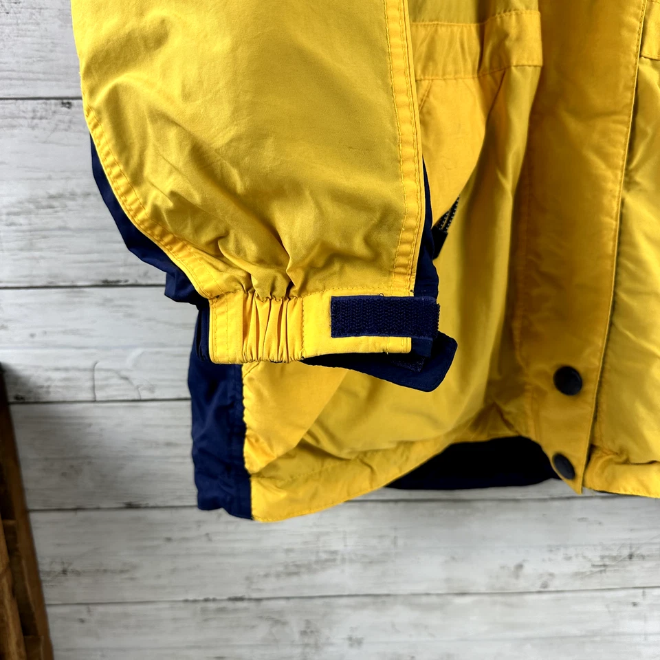 Chaqueta cortavientos vintage Pacific Trail para mujer XL amarilla azul esquí nieve abrigo Gorp Foto 3 de 4
