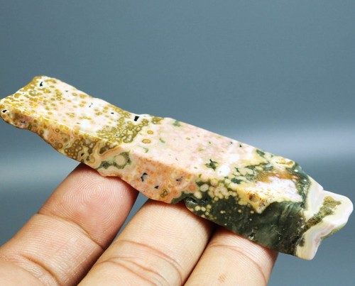 Natural Ocean Jasper Agate Eye Quartz Crystal Stone Slice Mineral Specimen - Picture 3 of 8
