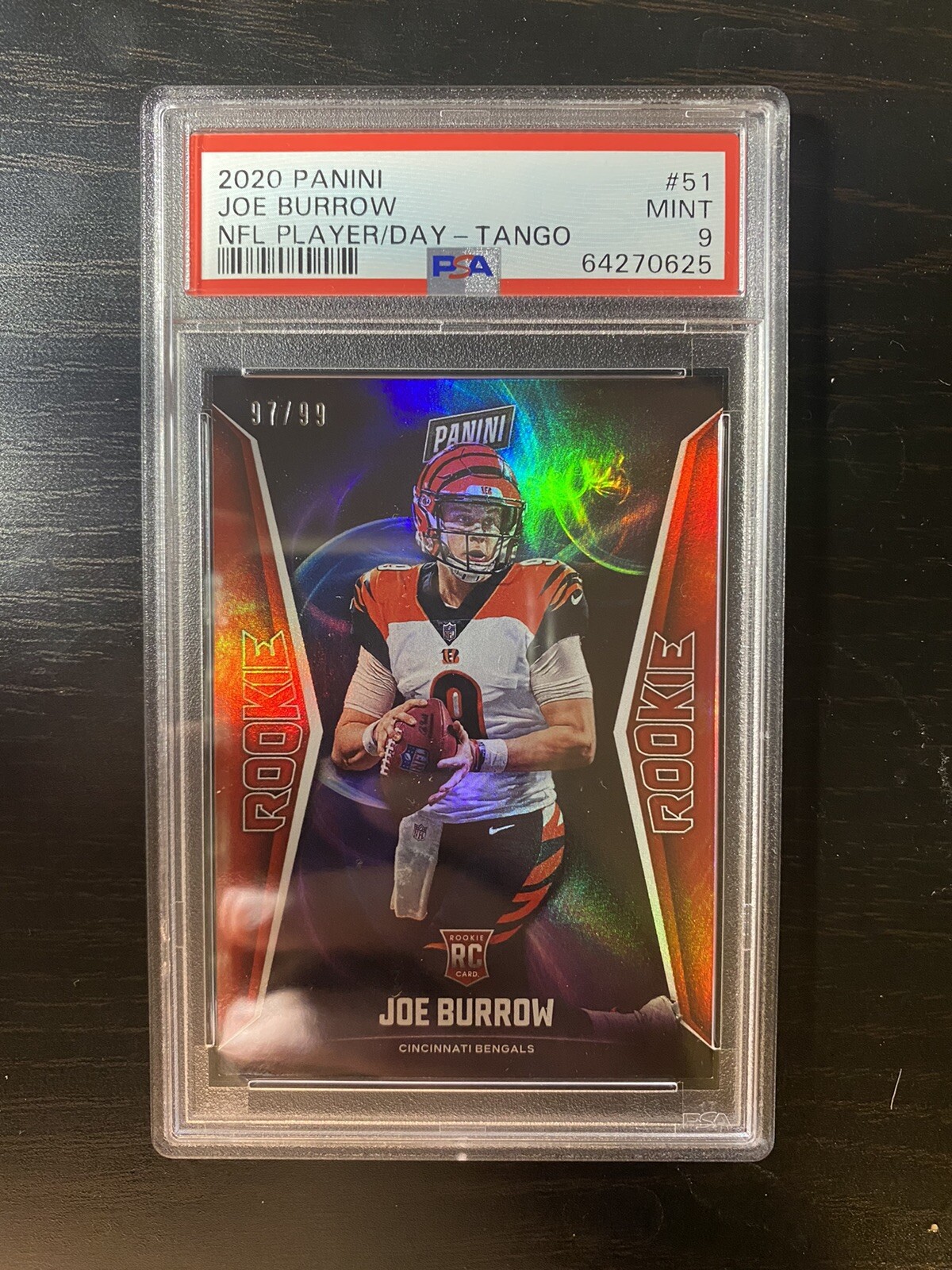 Joe Burrow Panini NFL Player of the Day #51 Tango