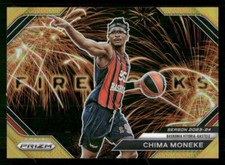 Chima Moneke 2023-24 Panini Prizm EuroLeague Fireworks Gold #05/10 #10