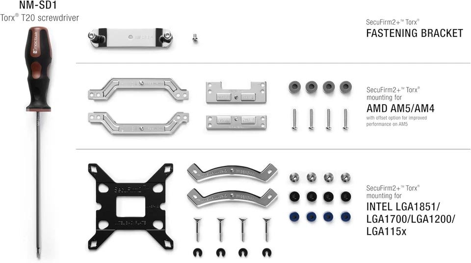 NM-M1-MP78, CPU Cooler Mounting-Kit for AMD AM5/AM4 and Intel LGA1851/LGA1700/LG - Image 2 of 4