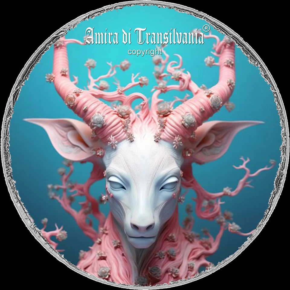 Cuerno de unicornio rosa guía espiritual mar mágico concha de puka perla encanto joyería fantasía Foto 3 de 4