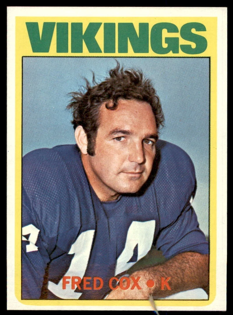 1972 Topps #194  Fred Cox  Minnesota Vikings  NM-MT