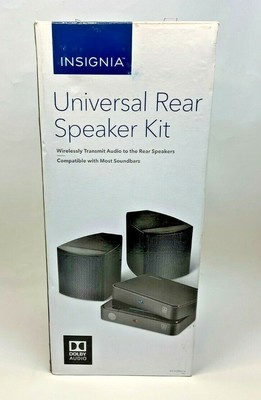 Insignia Universal Wireless Rear Speakers Kit For Soundbar Tv