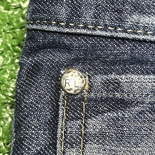 Ralph Lauren Denim & Supply Straight Distressed Dark Wash Jeans Men's 34x32 READ - Picture 4 of 21
