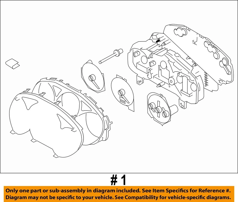 Medidor de velocímetro usado se adapta a: Subaru Forester Cluster 2007 MPH LL Bean AT grado A Foto 4 de 4