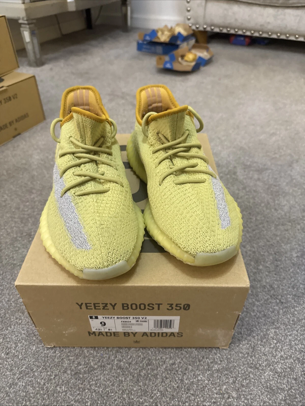 Taglia 8.5 Adidas Yeezy Boost 350 V2 Marsh