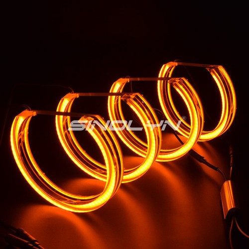 DTM Acrílico LED Ojos de Ángel Halos Switchback Para BMW E46 Faros Accesorios - Imagen 10 de 11