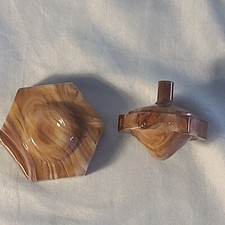 ANDY DAVIS, Glass Art Spinning Hex Top Base, 213A