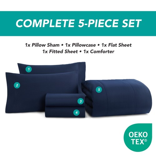 Juego de edredón cama en bolsa Family Essentials (opciones de tamaño y color - Imagen 40 de 151
