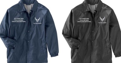 THULE AIR BASE*GREENLAND-DENMARK*EMBROIDERED JACKET*OFFICIALLY LICENSED