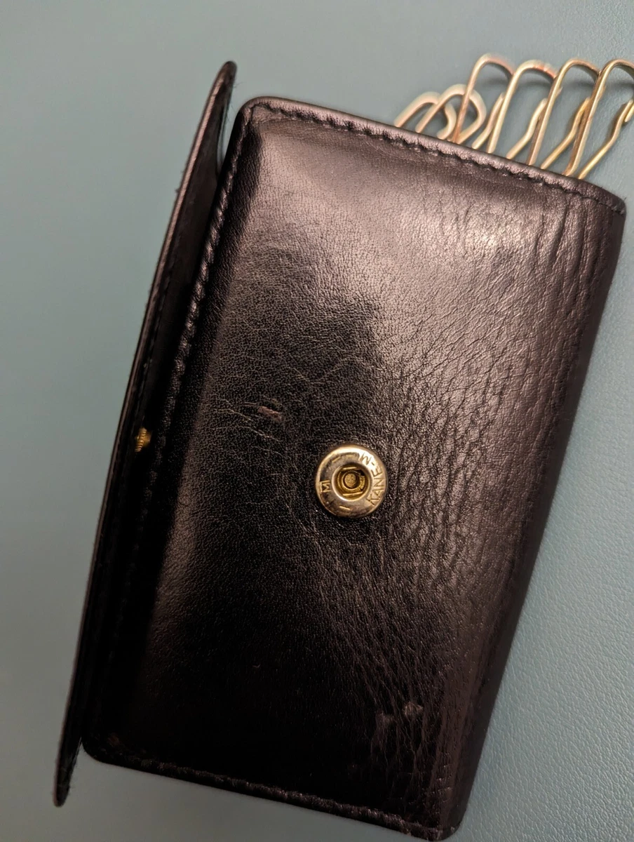 Vintage Christian Dior key small card holder black eBay