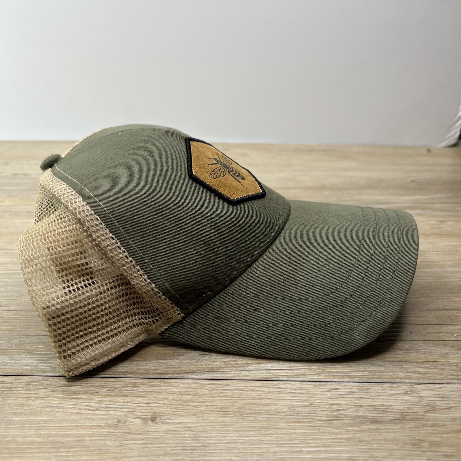 Bee Patch Gray Adjustable Hat Adult Size Baseball… - image 6