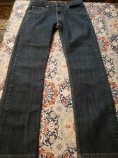 Levi's Signature Slim Straight Stretch Denim Dark Wash Jeans Size 18R 30"x30" 