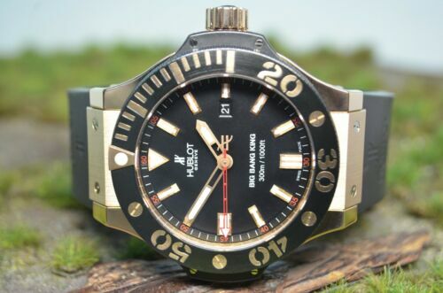 Original HUBLOT Kautschukarmband Glatt Schwarz Für HUBLOT Big