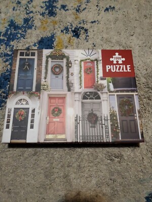 Christmas Doors 1000 Piece Puzzle Talking Table Brand New Sealed
