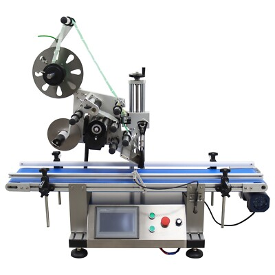 #ad Full Silver Label Automatic Tabletop Belt Conveyor Plane Labeling Machine LT 160 $3400.08