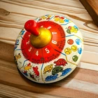 Vintage J. Chein & Co. Tin Litho Spinning Top Toy Counting Spin Works 10"