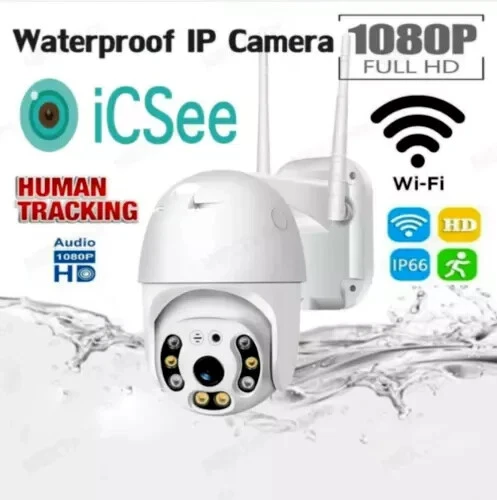 2X TELECAMERA TELECAMERE ESTERNA ICSEE CAM PTZ WIFI CAMERA WIRELESS ESTERNO 2025 - Immagine 2 di 4