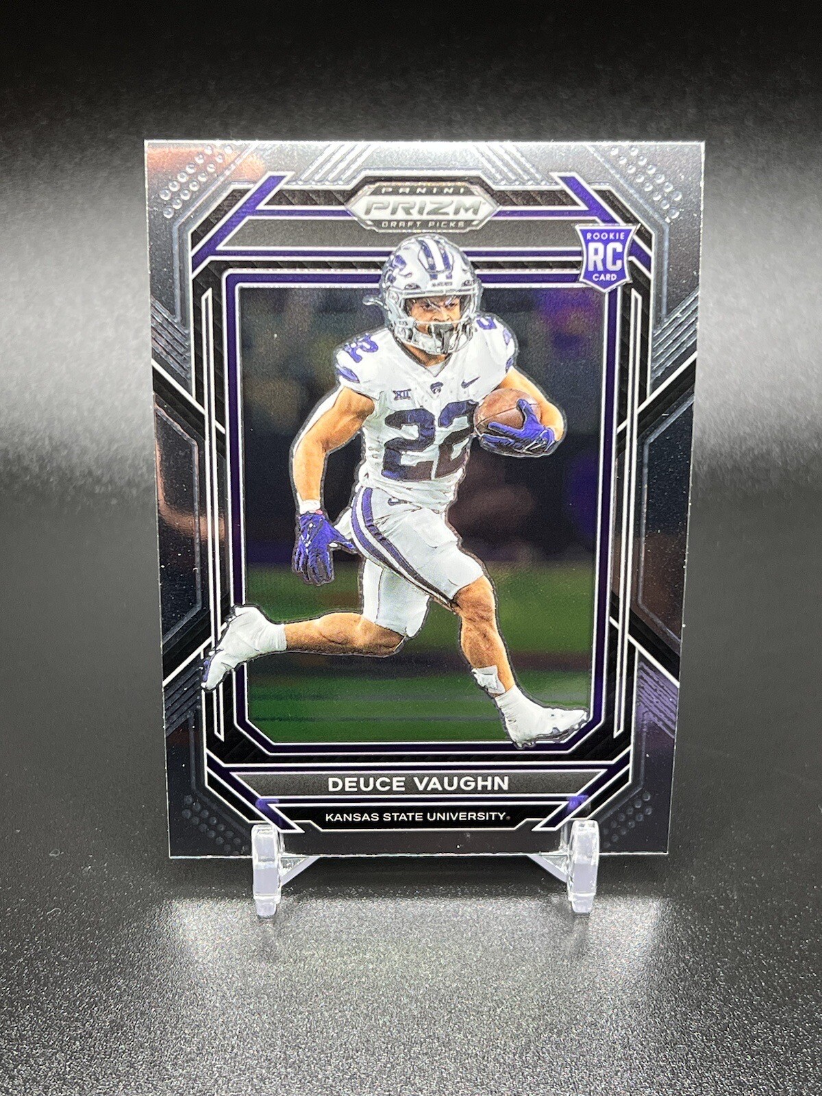 #126 Deuce Vaughn RC 2023 Panini Prizm Draft Picks Base Kansas State Wildcats