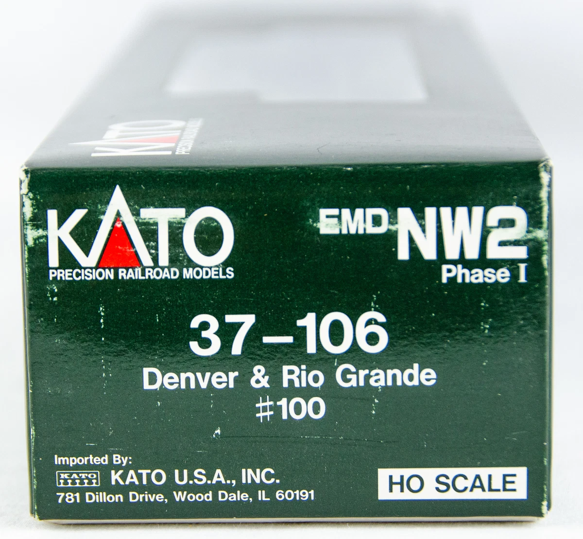 Kato 37-106 NW2 Phase 1 Denver Rio Grande 100 Collectible HO Model 