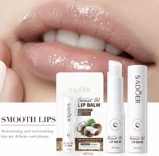 NEW SADOER Nourishing Coconut Oil Lip Balm Moisturize Lips Charming Coconut NIP