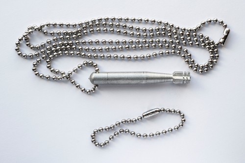 Vintage WWII Era Torpedo Necklace US Naval Ordnance Station Forest Park Made USA - Picture 9 of 23