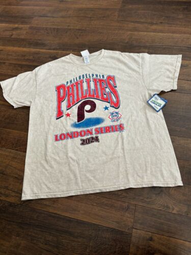 '47 brand PHILLIES men's VINTAGE TUBULAR t-shirt, white, 2XL, New w/tags