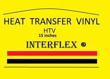Heat Transfer Vinyl Press 15" x 1 yard Interflex HTV T-Shirt Free Shipping