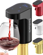 Electric Wine Decanter Aerator Dispenser Pourer Whiskey Adjustable Quantity Liqu