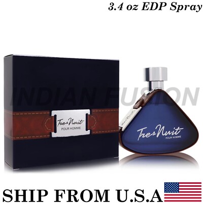 Armaf Tres Nuit Cologne By Armaf pour homme for Men, 3.4 oz Eau De Parfum Spray