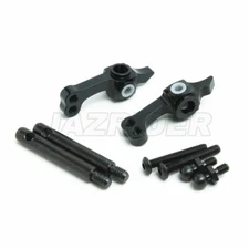 Jazrider Aluminum Front Upright Set (Black) For Tamiya WR02/DT03T/Blitzer Beetle