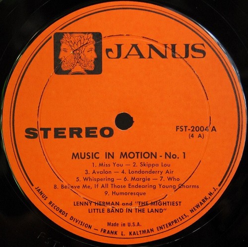LENNY HERMAN (3) Albums Music In Motion Vol 1-2-3 Janus FREE SHIPPING - Picture 3 of 12