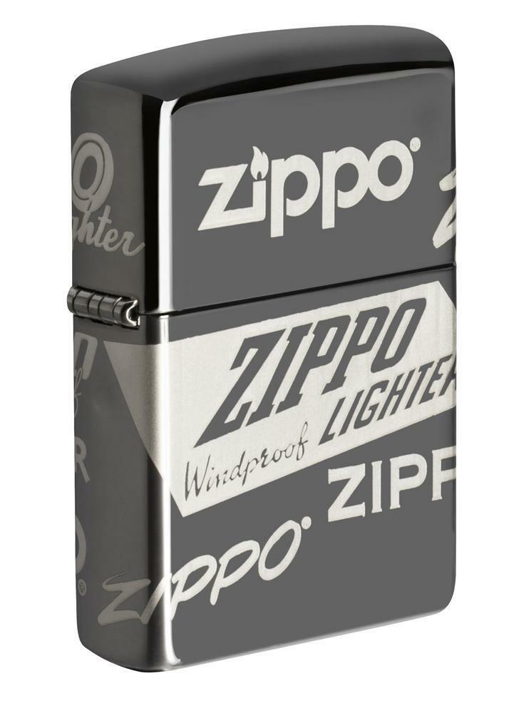 zippo ライター Zippo Windproof 360 Degree Laser Engraved Logo Lighter, 49051, New