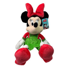 Disney Minnie Mouse Snowflake Christmas 18" Plush Stuffed Toy New With Tags