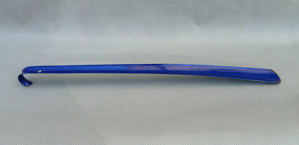 Ancien chausse pied en fer bleu art pop french antique - Photo 2/2