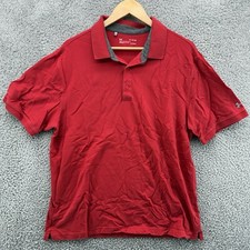 Under Armour Polo Shirt Mens Size XL Loose Fit S/S Heat Gear Performance Red