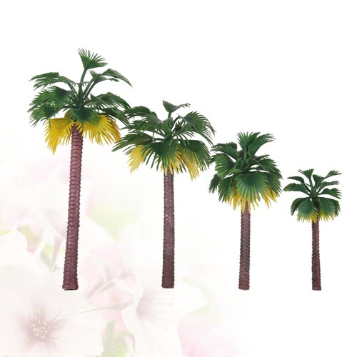 16PC Plastic Palm Tree Model Tropical Scenery DIY Handmade Material - Picture 2 of 12