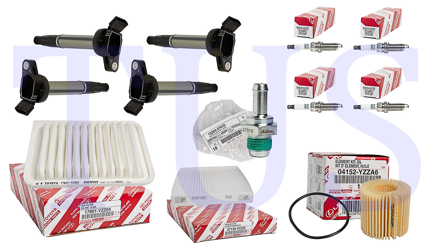 Tune up kit Ignition Coil 2013 Toyota Corolla 1.8L L4 UF596 CUF596 90919-01275